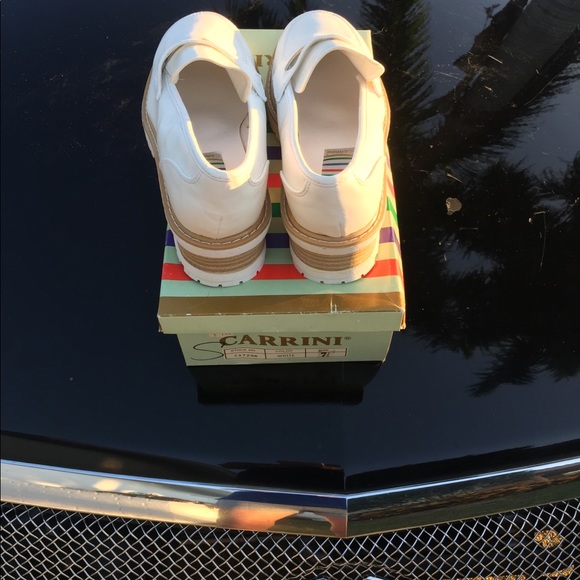 Carrini CA Collection Size7.5 Chunky White Loafers - Picture 7 of 8